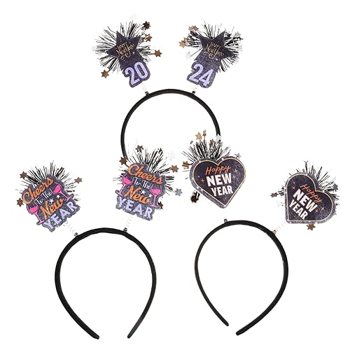PRETYZOOM Schickes Leichtes Haarband für Das Neue Jahr 2024 Als Accessoire für Die Neujahrsparty von PRETYZOOM