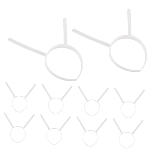 PRETYZOOM 10stücke Kunststoff Stirnband Rahmen Diy Cosplay Zubehör Lange Antenne Bastelmaterial Stirnband Basis Kopfbedeckung Projekt Dekoration von PRETYZOOM