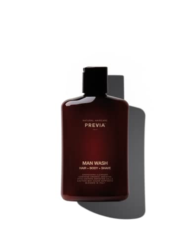 PREVIA MAN Wash Hair + Body + Shave 250 ml von PREVIA