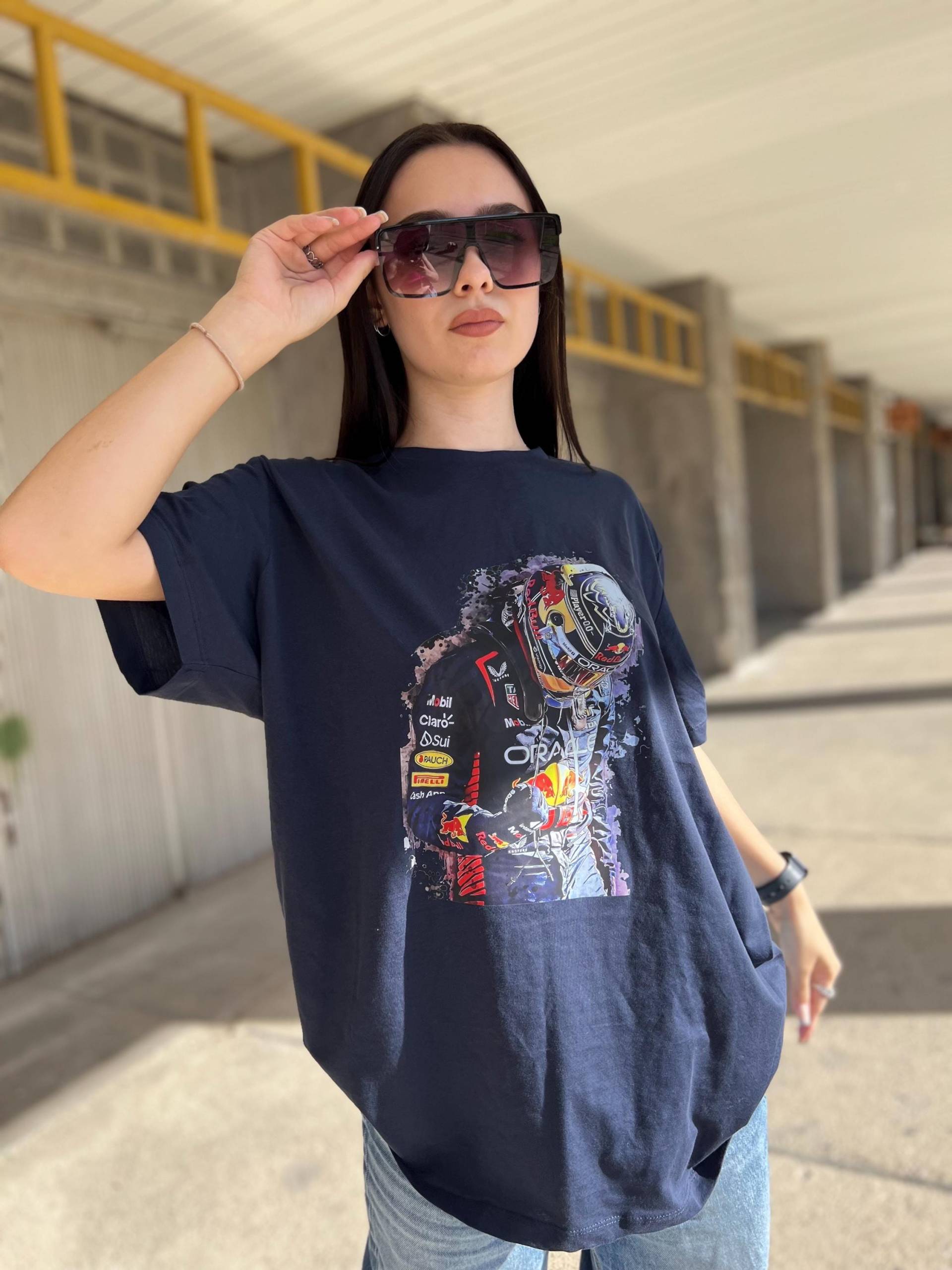 Max Verstappen T-Shirt Mit Print Max Verstappen T-Shirt Mit Print von PRGCLOSET