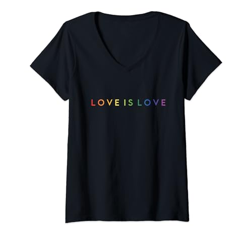 Damen LOVE IS LOVE - LGBT Gay Pride Month T-Shirt mit V-Ausschnitt von PRIDE WEAR