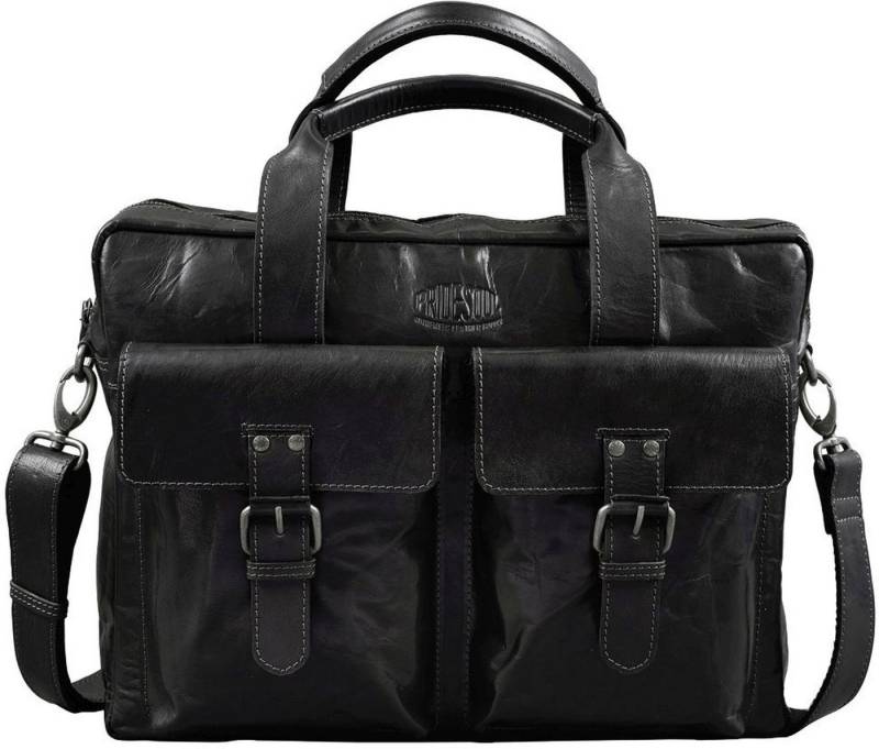 PRIDE & SOUL Umhängetasche Laptoptasche Real me 400x280x150mm Leder schwarz PRIDE & SOUL Umhängetasche Laptoptasche Real me 400x280x150mm Leder schwarz von PRIDE & SOUL