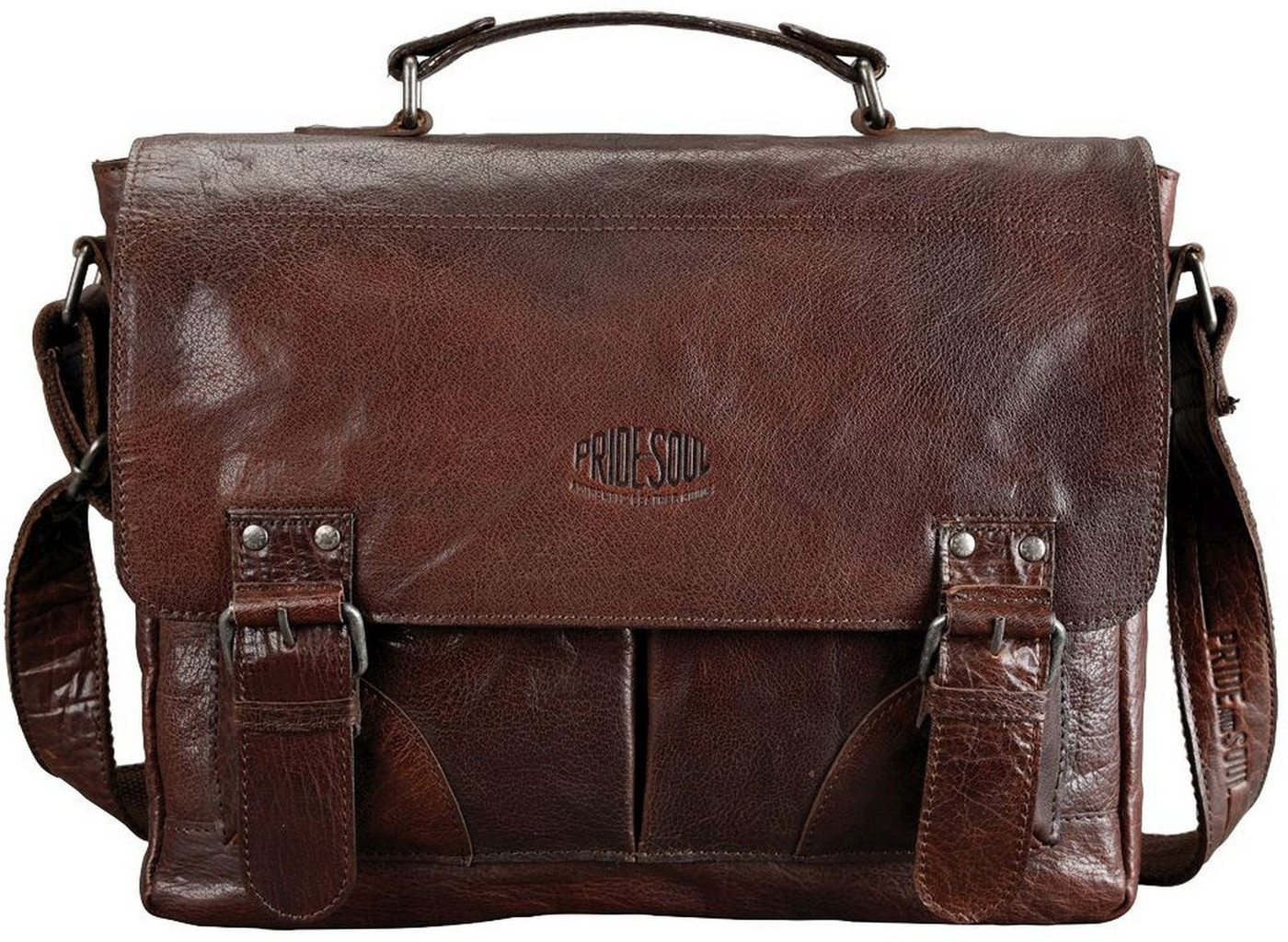 PRIDE & SOUL Umhängetasche Umhängetasche Baggie Bag L 370x300x100mm Leder braun PRIDE & SOUL Umhängetasche Umhängetasche Baggie Bag L 370x300x100mm Leder braun von PRIDE & SOUL