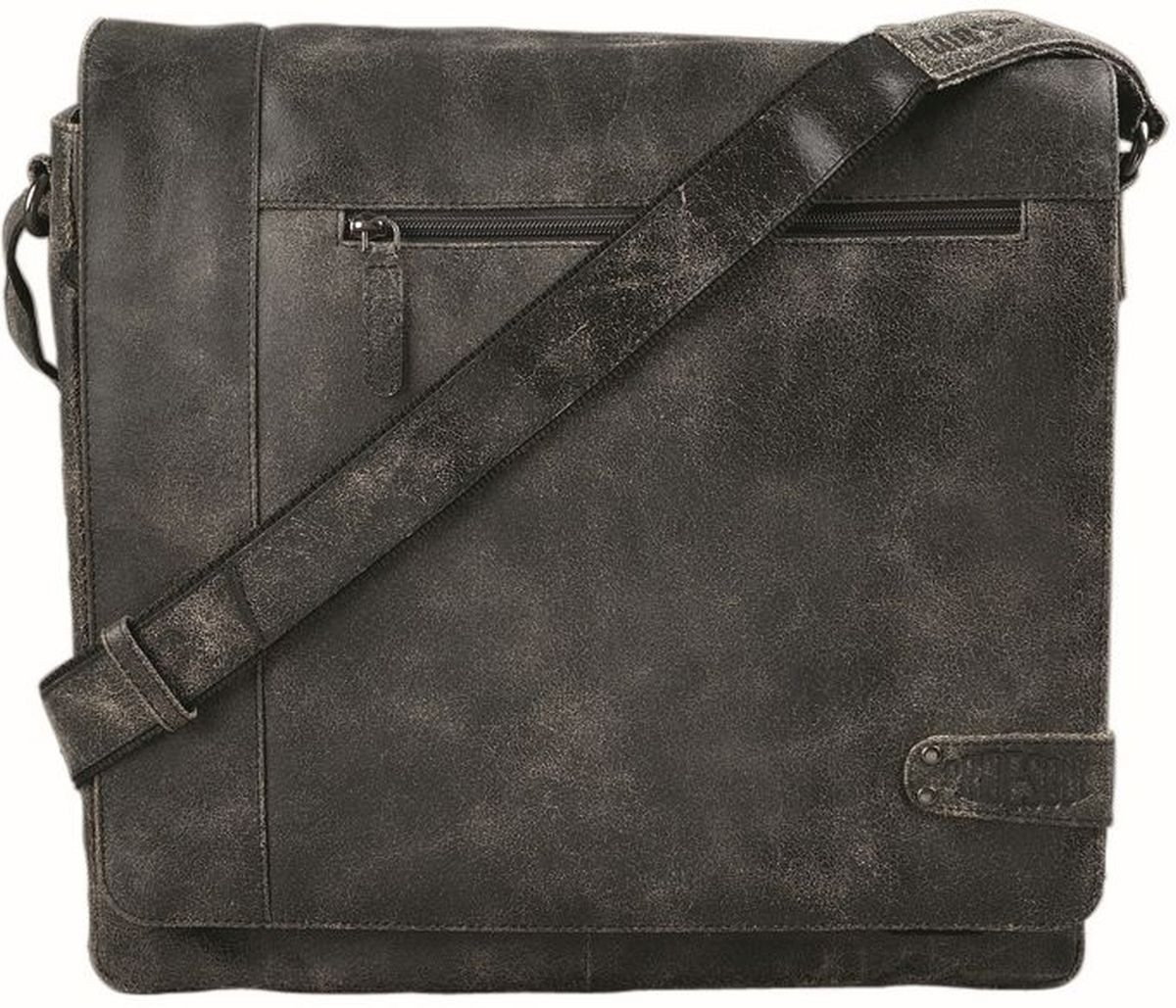 PRIDE & SOUL Umhängetasche Umhängetasche Jumper 35x31x9cm Leder schwarz PRIDE & SOUL Umhängetasche Umhängetasche Jumper 35x31x9cm Leder schwarz von PRIDE & SOUL