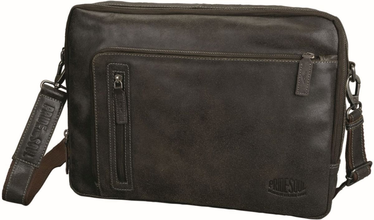 PRIDE & SOUL Umhängetasche Umhängetasche King 39x27x6cm Leder braun PRIDE & SOUL Umhängetasche Umhängetasche King 39x27x6cm Leder braun von PRIDE & SOUL
