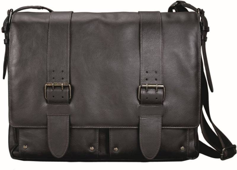 PRIDE & SOUL Umhängetasche Umhängetasche Tank 35x26x7cm Leder dunkelbraun PRIDE & SOUL Umhängetasche Umhängetasche Tank 35x26x7cm Leder dunkelbraun von PRIDE & SOUL