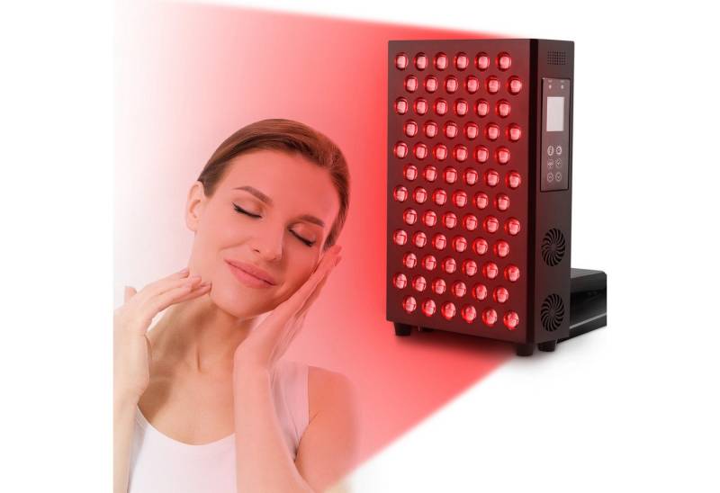 PRIISF Infrarotlampe LED Rotlichttherapiegerät Nahinfrarot Licht 660&850nm Anti-Aging-Gerät, Infrarot Lampe Dual-Chip Infrarotlampe Rotlichttherapie Panel Lampe, Infarotlichtlampe Schmerzlinderung mit Verstellbarer Ständer, Hautstraffung Gegen Falten LED Rotlicht Gesicht Schönheit Gerät von PRIISF
