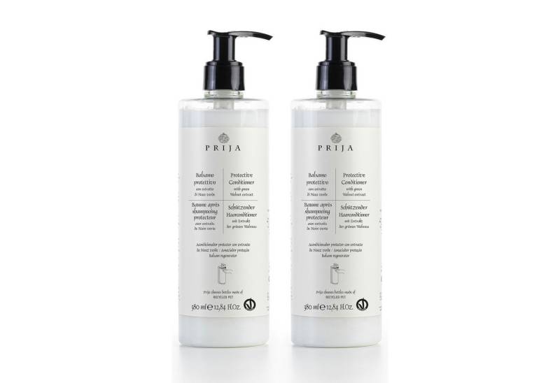 PRIJA Haarspülung PRIJA Conditioner 380ml mit grüner Walnuss Extrakt, 2-tlg. von PRIJA