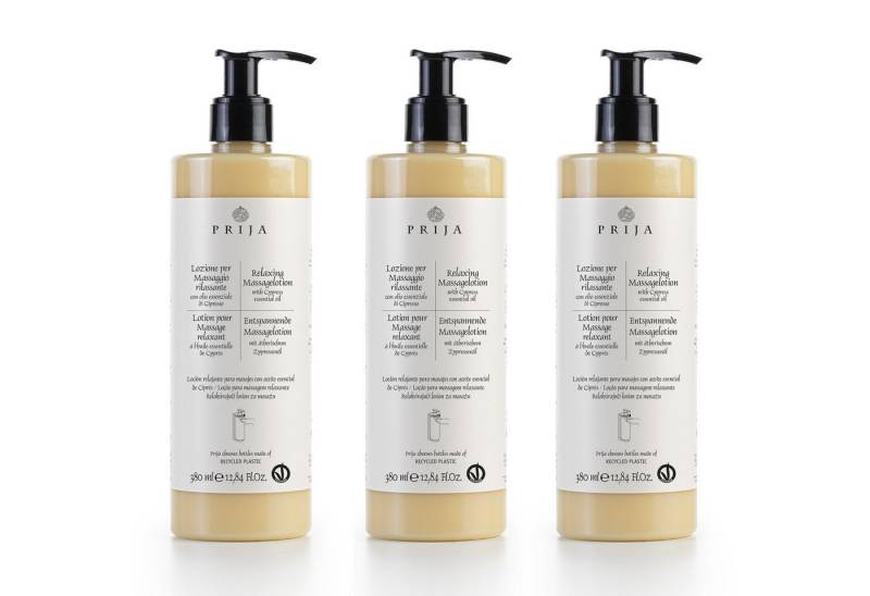 PRIJA Körperpflegemittel PRIJA Massagelotion entspannend mit Aloe Vera 380ml, 3-tlg. von PRIJA