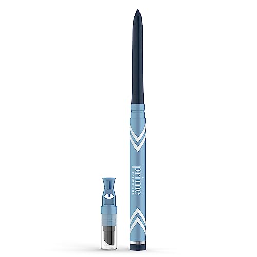 PRIME PROMETICS PrimeEyes Glide Eyeliner für reifere Frauen - wasserfest, hält lange und verwischt nicht - Gel-Creme-Textur, diskreter Spitzer und effektiver Applikator (Sapphire (Blau)) von PRIME PROMETICS