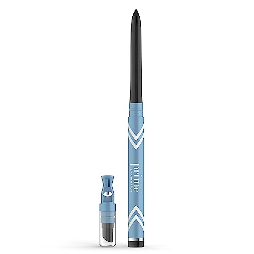 PRIME PROMETICS PrimeEyes Glide Eyeliner für für reifere Frauen - wasserfest, hält lange und verwischt nicht - Gel-Creme-Textur, diskreter Spitzer und effektiver Applikator (Schwarz) von PRIME PROMETICS