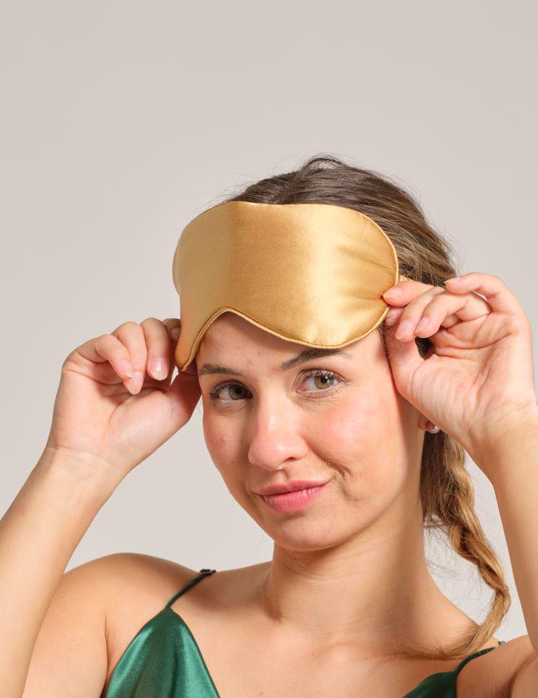Maulbeerseide Schlafmaske, 22 Momme, Konturendesign von PRIMESILKS