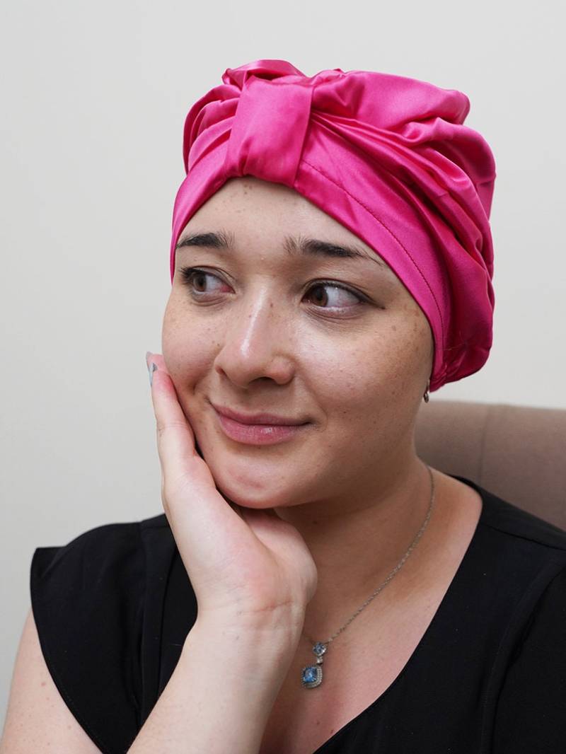 Maulbeerseide Schlaf Turban, 22 Momme Doppelschicht von PRIMESILKS