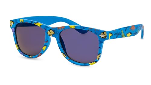 PRIMETTA Coole Kinder-Sonnenbrille/Farbenfrohe Sonnenbrille für Mädchen & Jungen mit Dinosaurier-Motiv/100% UV-Schutz F2510524 von PRIMETTA