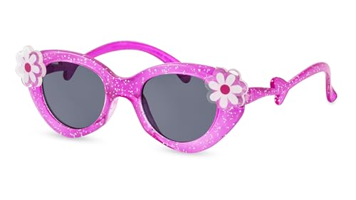 PRIMETTA Kinder Mädchen Sonnenbrille mit Blumen-Applikationen/100% UV-Schutz F2510724 von PRIMETTA