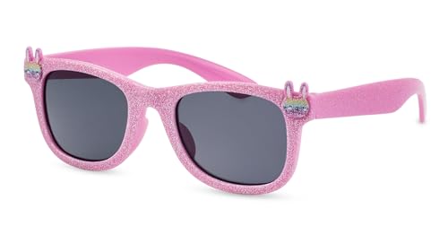 PRIMETTA Kinder Mädchen Sonnenbrille mit coolen Hasen-Applikationen/100% UV-Schutz F2510624 von PRIMETTA