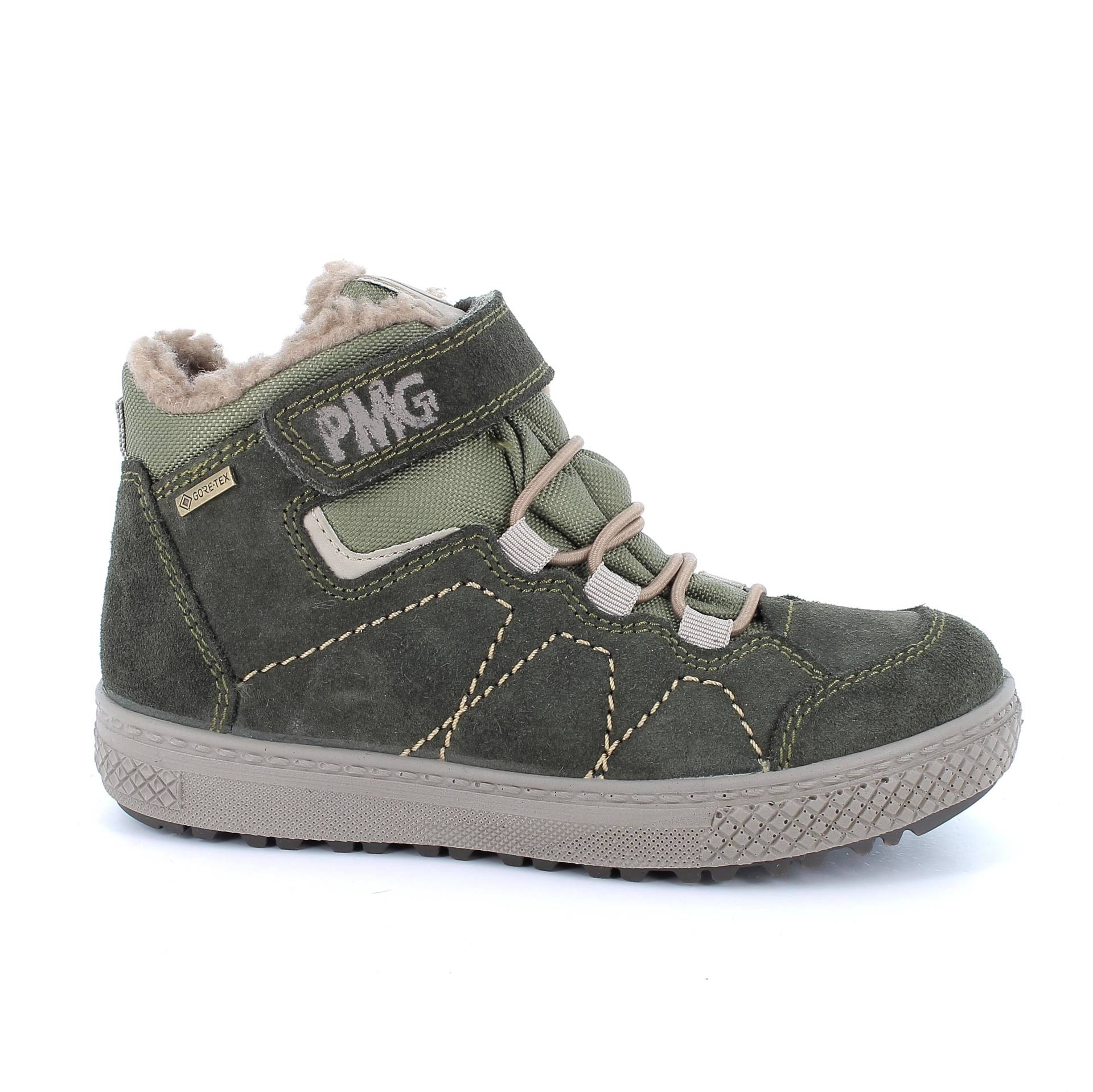 PBYGT 88905 VELOURSLEDER-TEXTI GRUEN-OLIVE - Gr. - 29 von PRIMIGI