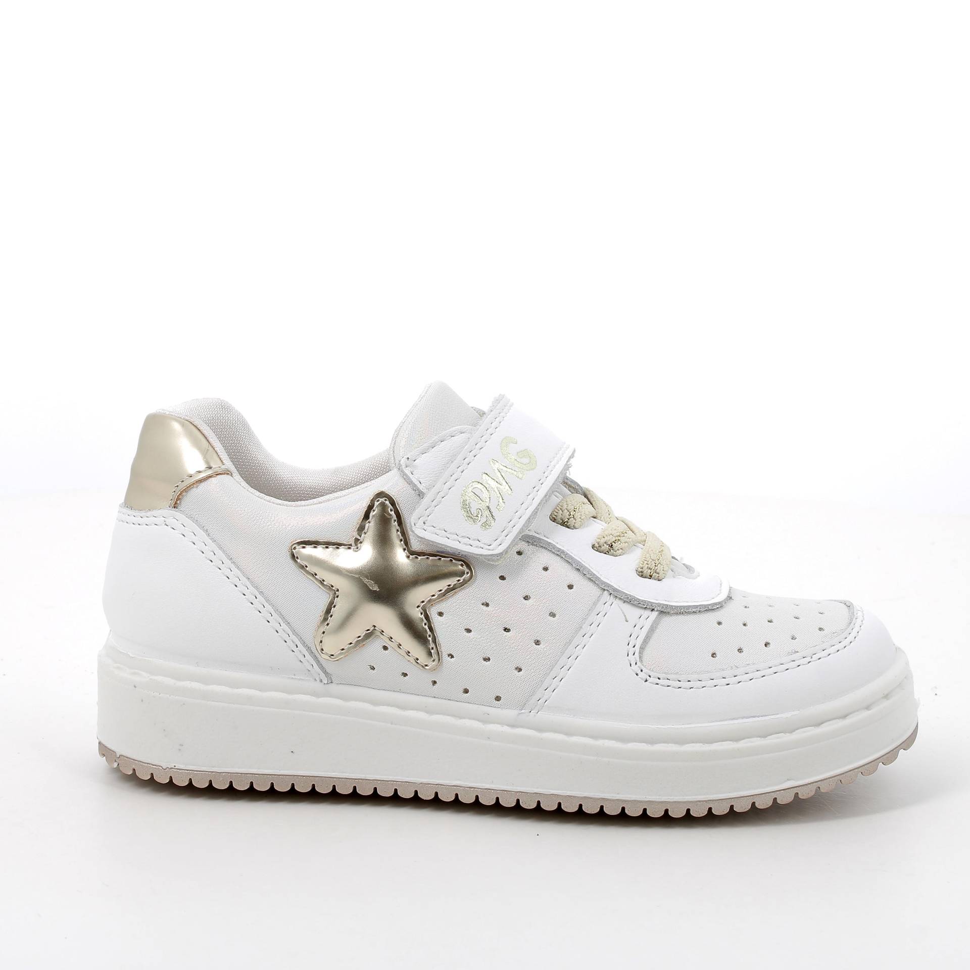 PCC 58752 LEDER-SYNTHETISCHES WEISS REGENBOGE - Gr. - 30 von PRIMIGI