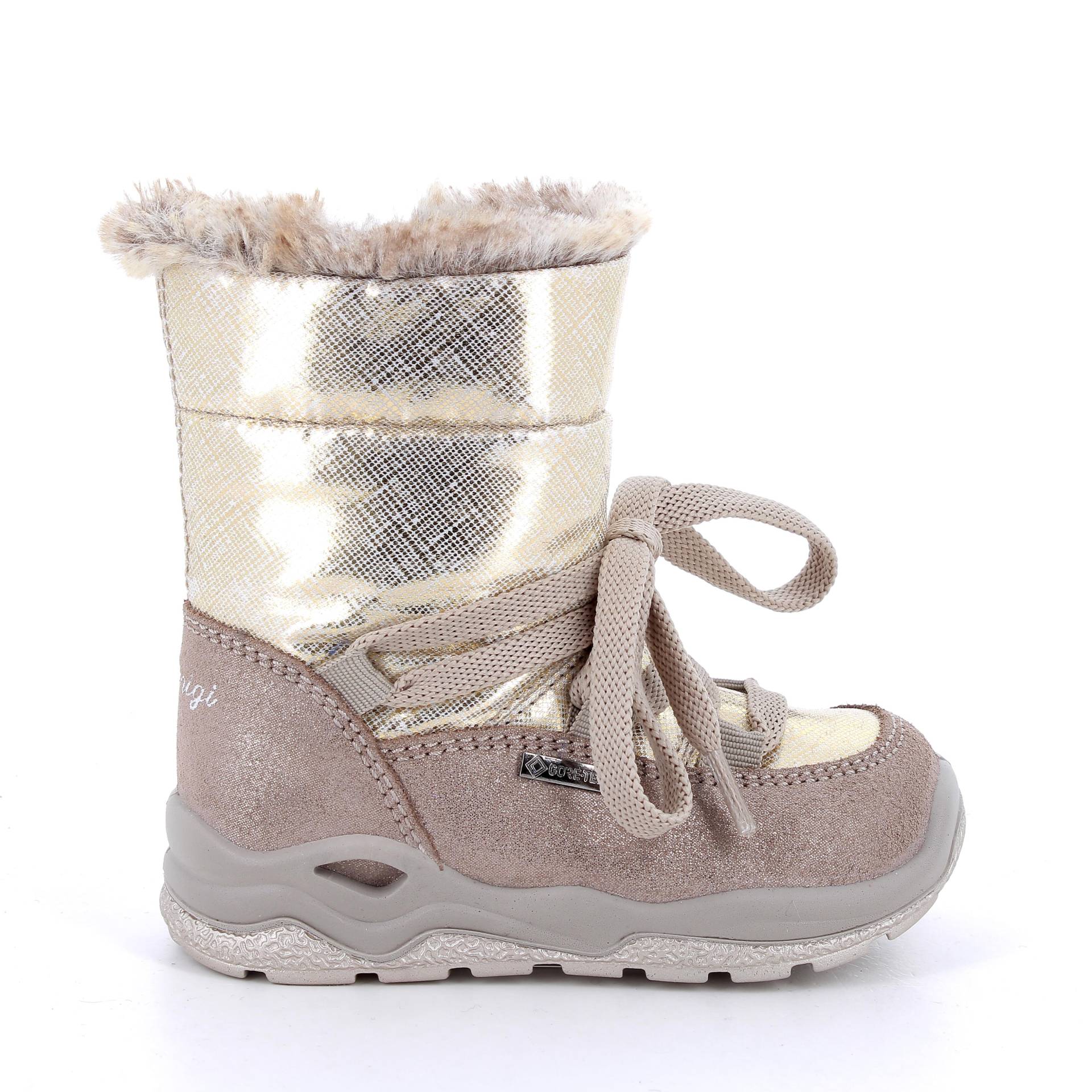 PGYGT 48603 LAMINIERTES VELOUR VISONE-ORO - Gr. - 25 von PRIMIGI