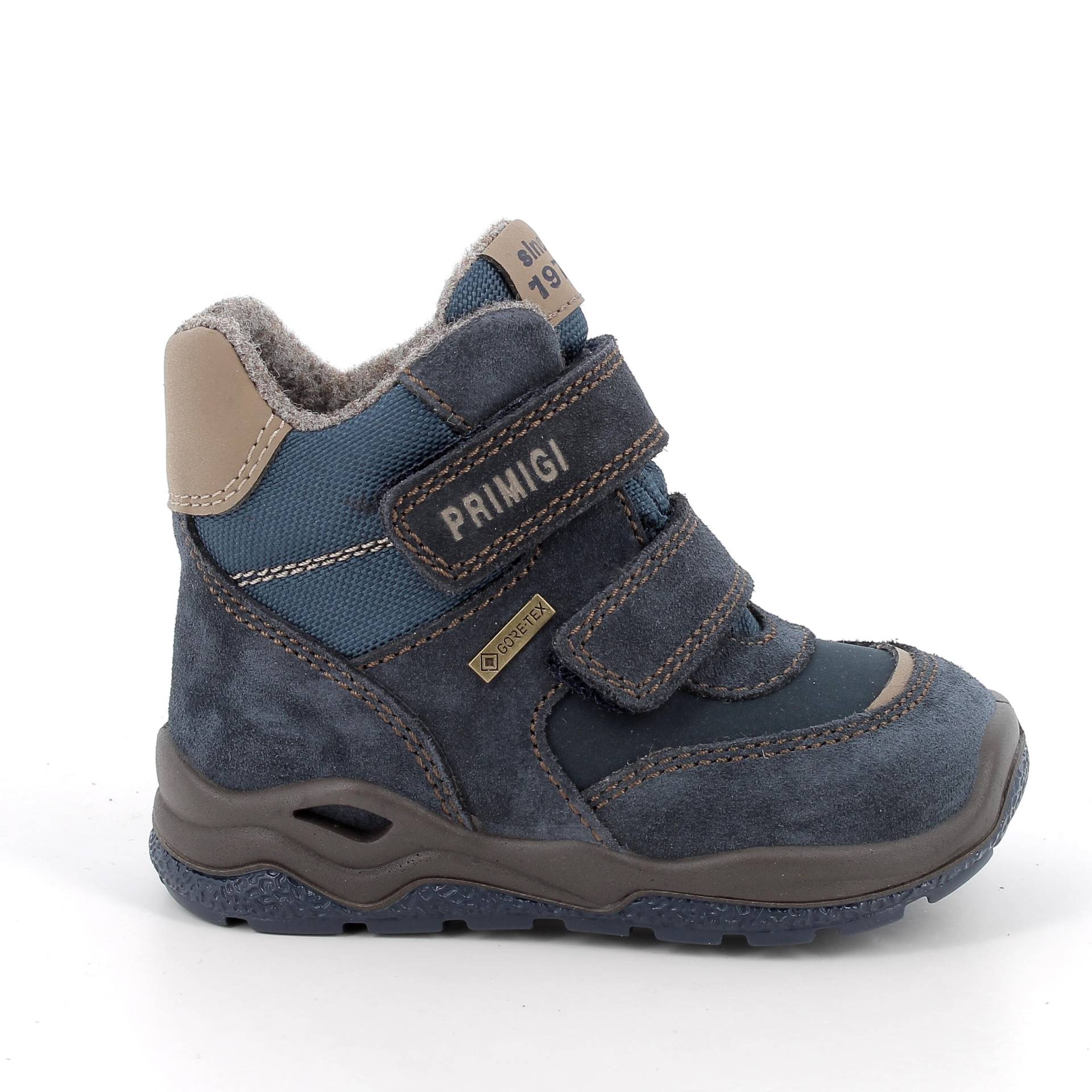 PGYGT 88637 VELOURSLEDER-TEXTI NAVY-BLAU - Gr. - 27 von PRIMIGI