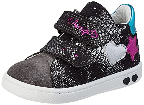 Primigi Baby-Mädchen PLK 84041 Sneaker, Nero-ARG/Gri, 19 EU von PRIMIGI