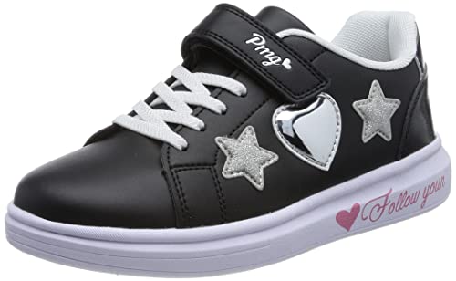 Primigi Damen B&g Tween Gymnastikschuh, Schwarz Silber, 38 EU von PRIMIGI