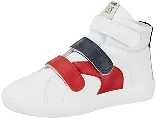 Primigi Herren B&g for Change Gymnastikschuh, Weiß, Rot, Blau, 35 EU Schmal von PRIMIGI