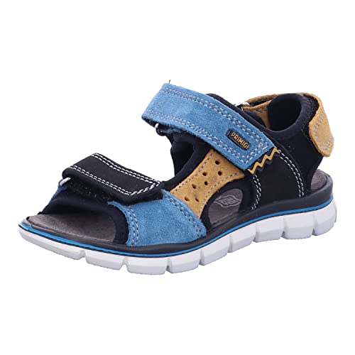 PRIMIGI Jungen Tevez Durchgängies Plateau Sandalen, Schwarz Senf, 27 EU von PRIMIGI