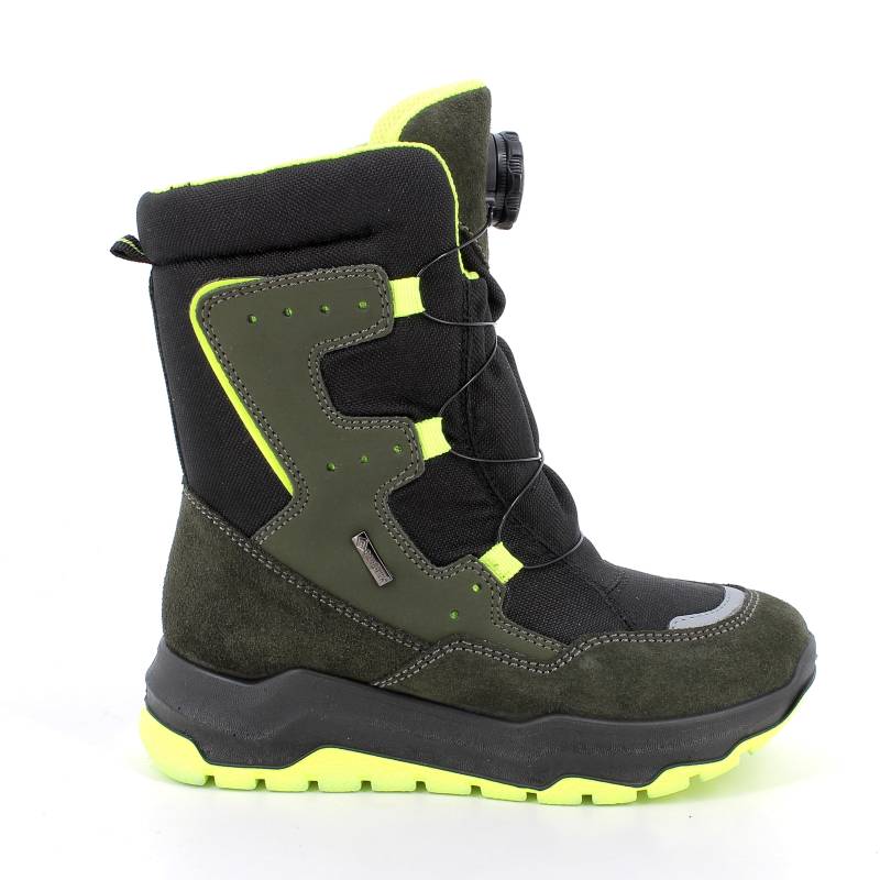 PUCGT 88952 VELOURSLEDER-TEXTI DUNKEGRÜN-SCHWA - Gr. - 35 von PRIMIGI