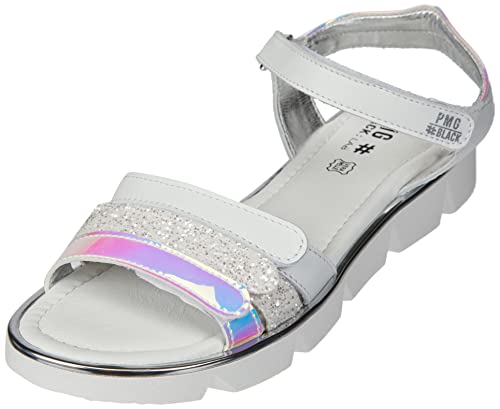 Primigi Damen Prg 19360 Sandale, Bianco/Argento, 36 EU von PRIMIGI