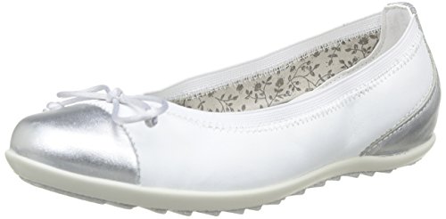 Primigi Elettra, Mädchen Ballerinas Weiß Blanc (Bianco/Argento) 33 von PRIMIGI