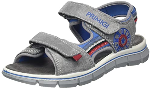 Primigi Herren Tevez Durchgängies Plateau Sandalen, Grigio-Azzurro, 34 EU von PRIMIGI