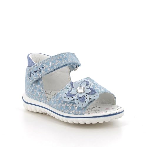 Primigi Jungen Mädchen Baby Sweet Sandale, Hellblau, Platin, 26 EU von PRIMIGI