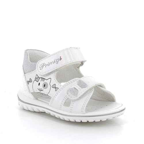 Primigi Jungen Mädchen Baby Sweet Sandale, Weiß Iridescent, 22 EU von PRIMIGI