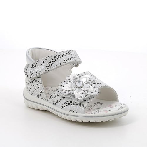 Primigi Jungen Mädchen Baby Sweet Sandale, Weiß Silber, 21 EU von PRIMIGI