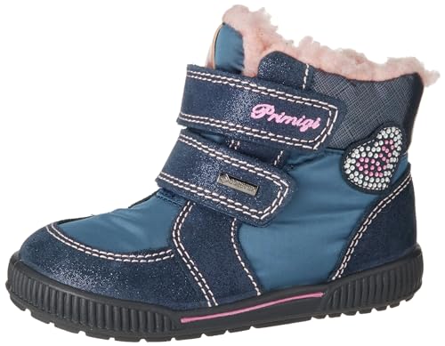 Primigi Jungen Mädchen Ride 19 GTX Stiefelette, Blau Glitter Jeans, 25 EU von PRIMIGI