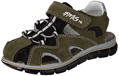 Primigi Tevez Durchgängies Plateau Sandalen, Verde Militare-Nero, 26 EU von PRIMIGI