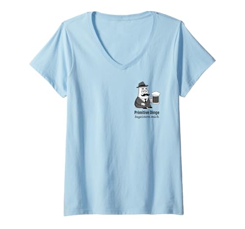 Damen Primitive Dinge BEGEISTERN Mich. Lecker Bierchen Oktoberfest T-Shirt mit V-Ausschnitt Damen Primitive Dinge BEGEISTERN Mich. Lecker Bierchen Oktoberfest T-Shirt mit V-Ausschnitt von PRIMITIVE DINGE BEGEISTERN MICH - Lecker Bierchen