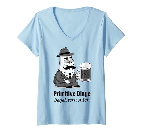 Damen Primitive Dinge BEGEISTERN Mich. Lecker Bierchen Oktoberfest T-Shirt mit V-Ausschnitt Damen Primitive Dinge BEGEISTERN Mich. Lecker Bierchen Oktoberfest T-Shirt mit V-Ausschnitt von PRIMITIVE DINGE BEGEISTERN MICH - Lecker Bierchen