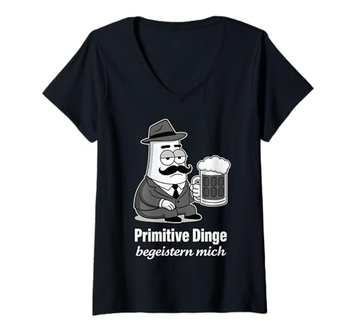 Damen Primitive Dinge BEGEISTERN Mich. Lecker Bierchen Oktoberfest T-Shirt mit V-Ausschnitt Damen Primitive Dinge BEGEISTERN Mich. Lecker Bierchen Oktoberfest T-Shirt mit V-Ausschnitt von PRIMITIVE DINGE BEGEISTERN MICH - Lecker Bierchen
