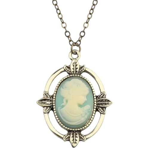 PRINCESS CUTENESS STORE Katherine Pierce Vampir-Halskette mit viktorianischem Kamee-Anhänger PRINCESS CUTENESS STORE Katherine Pierce Vampir-Halskette mit viktorianischem Kamee-Anhänger von PRINCESS CUTENESS STORE