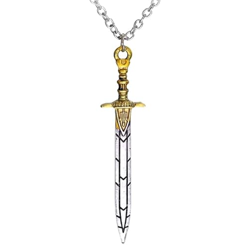 PRINCESS CUTENESS STORE Percy Jackson Riptide Sword Sea of Monsters Demigod Halskette mit Anhänger Olympian Silber Annabeth Chase von PRINCESS CUTENESS STORE