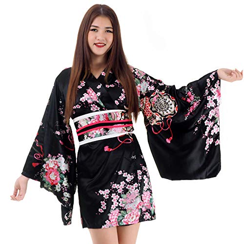 PRINCESS OF ASIA Kimono Damen Negligee Kleid Cosplay Lolita Minikleid S M 36 38 40 42 von PRINCESS OF ASIA