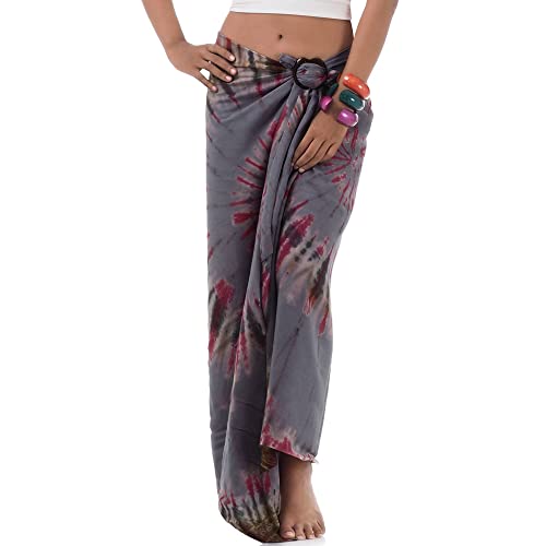 PRINCESS OF ASIA Sarong Pareo Lungi Strandtuch Wicklrock Sarongkleid mit Kokosnuss-Verschluss aus Thailand & Bali von PRINCESS OF ASIA