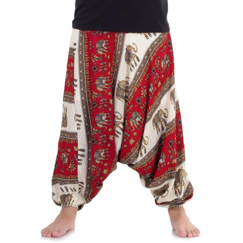 PRINCESS OF ASIA Thai Elefantenhose Aladinhose Haremshose Pumphose Hippie Hose Jumpsuit Unisex für Herren und Damen von PRINCESS OF ASIA