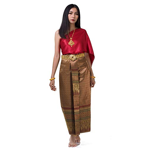 PRINCESS OF ASIA Traditionelles Thai Damen Kleid Chut Chakkri (Einheitsgröße, Kleid 7) von PRINCESS OF ASIA