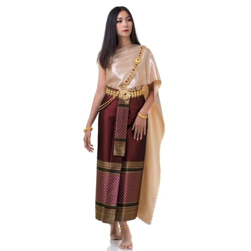 PRINCESS OF ASIA Traditionelles Thai Damen Kleid Chut Chakkri (Einheitsgröße, Kleid 4) von PRINCESS OF ASIA