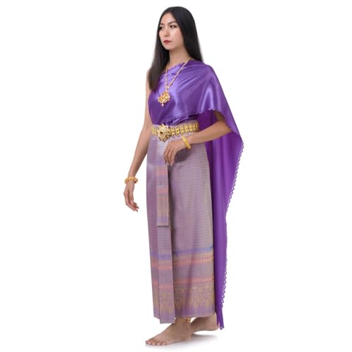 PRINCESS OF ASIA Traditionelles Thai Damen Kleid Chut Chakkri (Einheitsgröße, Kleid 2) von PRINCESS OF ASIA