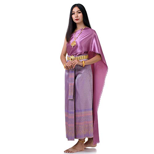 PRINCESS OF ASIA Traditionelles Thai Damen Kleid Chut Chakkri (Einheitsgröße, Kleid 2) von PRINCESS OF ASIA