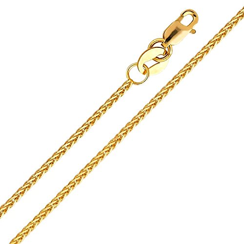 14 Karat 585 Gold Diamantschliff Spiga Weizen Gelbgold Kette - Breite 1.20 mm (42.00) von PRINS JEWELS